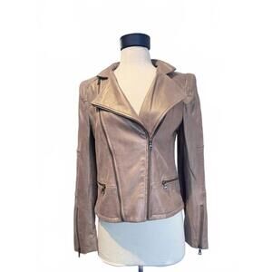 NEW MY TRIBE women's moto jacket in bronze
